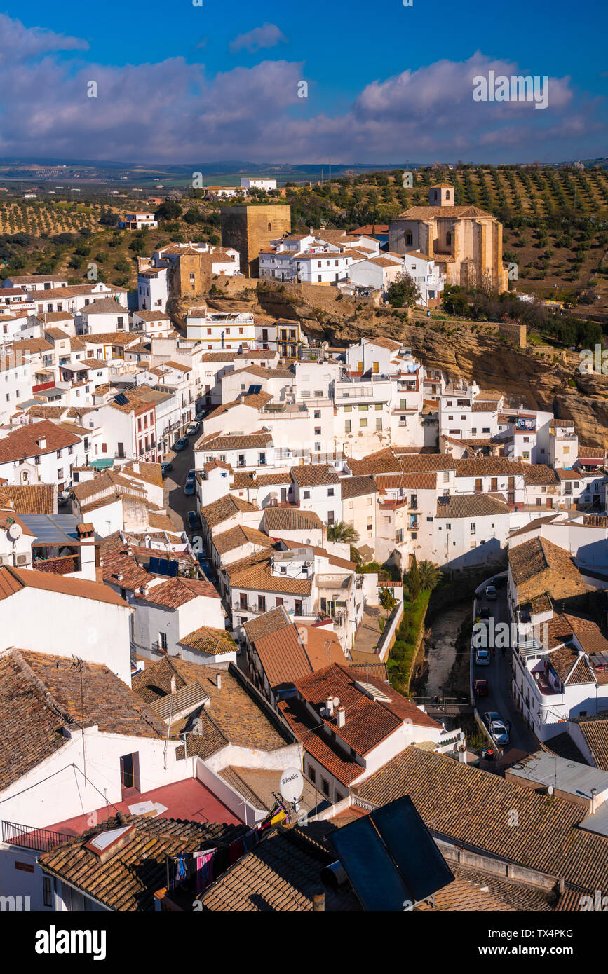 Espagne, Andalousie, province de Cadix, Setenil de las Bodegas Banque D'Images