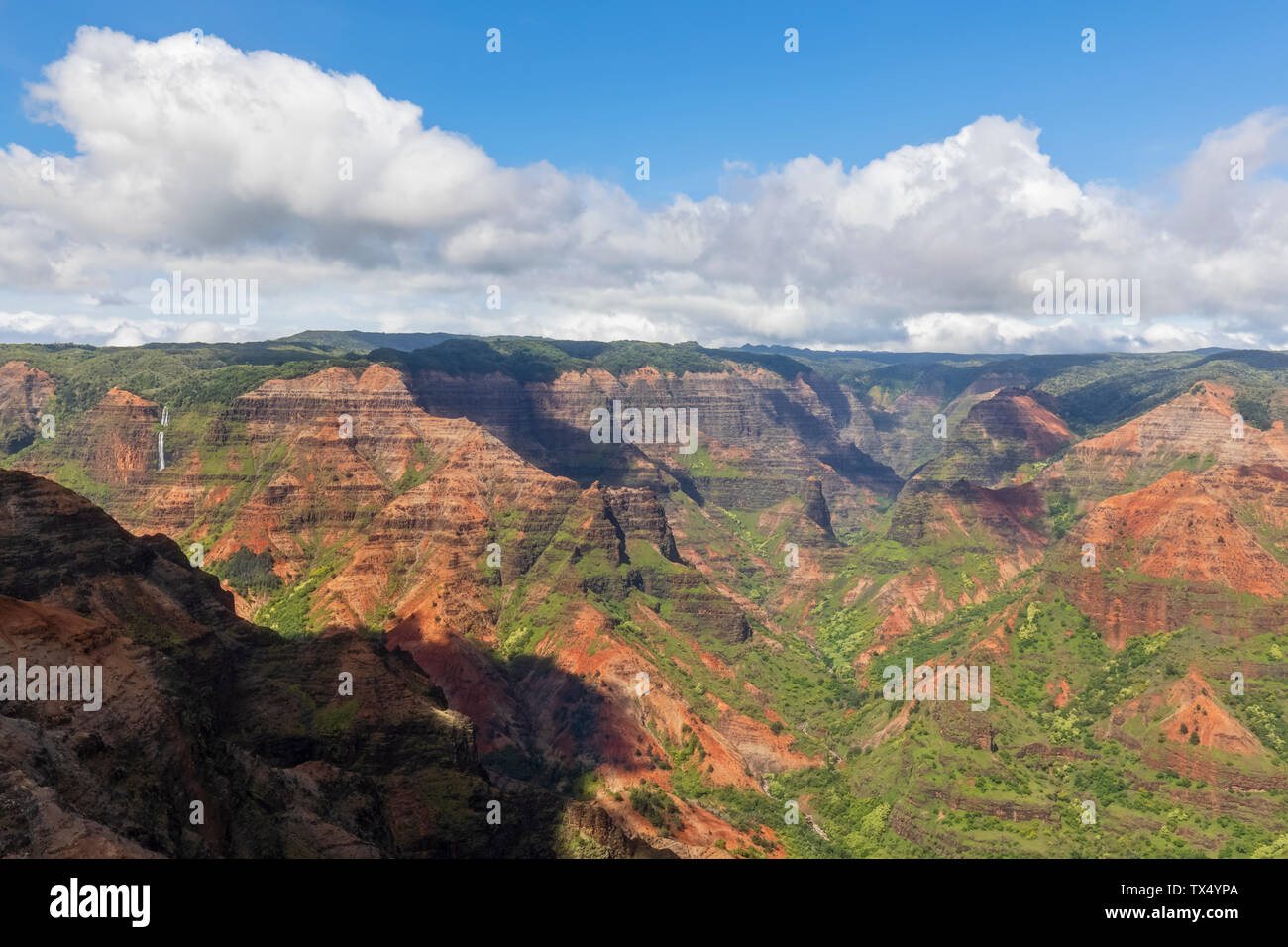 USA, Hawaii, Kauai, Waimea Canyon State Park, vue sur le Canyon de Waimea Banque D'Images