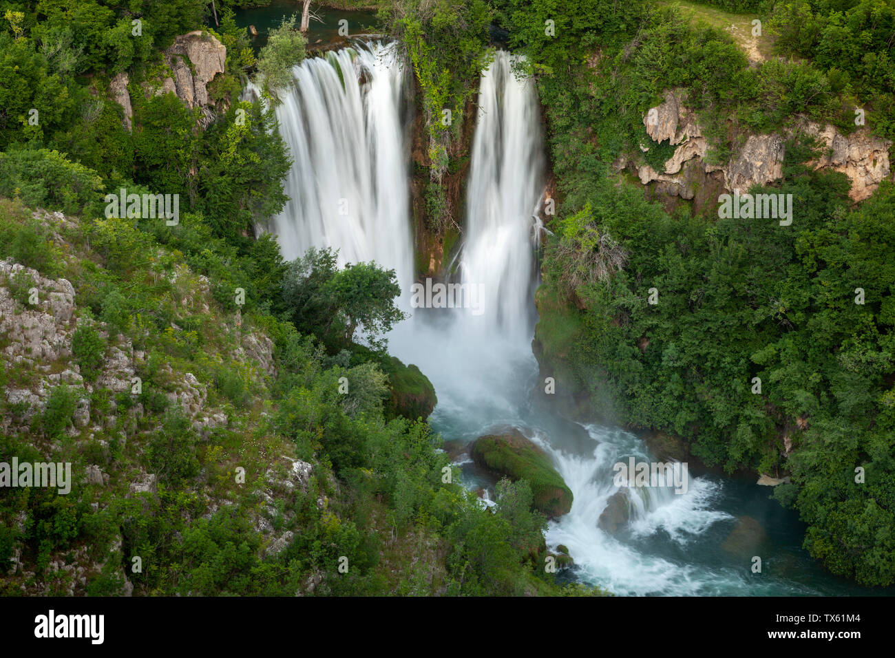 Manojlovački buk cascade dans le Parc National de Krka, Croatie Banque D'Images