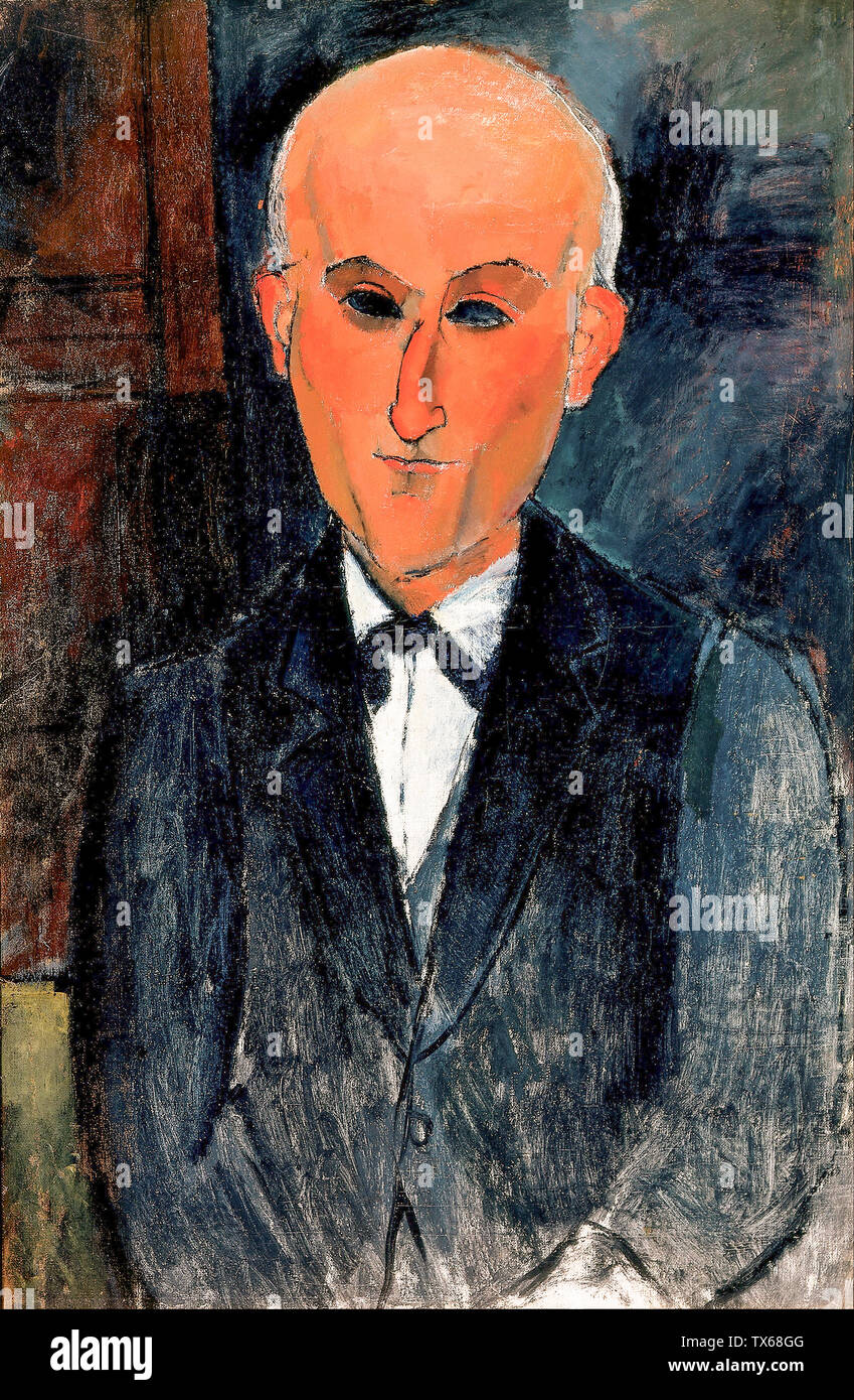 Amedeo Modigliani, Max Jacob, 1876-1944, portrait, vers 1911 Banque D'Images