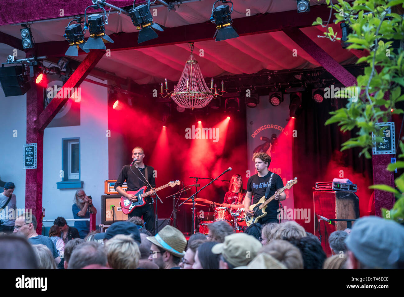Die deutsche Punk/ Blues Die Nerven aus Stuttgart, Orange Blossom Festival spécial, Beverungen, Ostwestfalen, Deutschland | le punk/ Banque D'Images