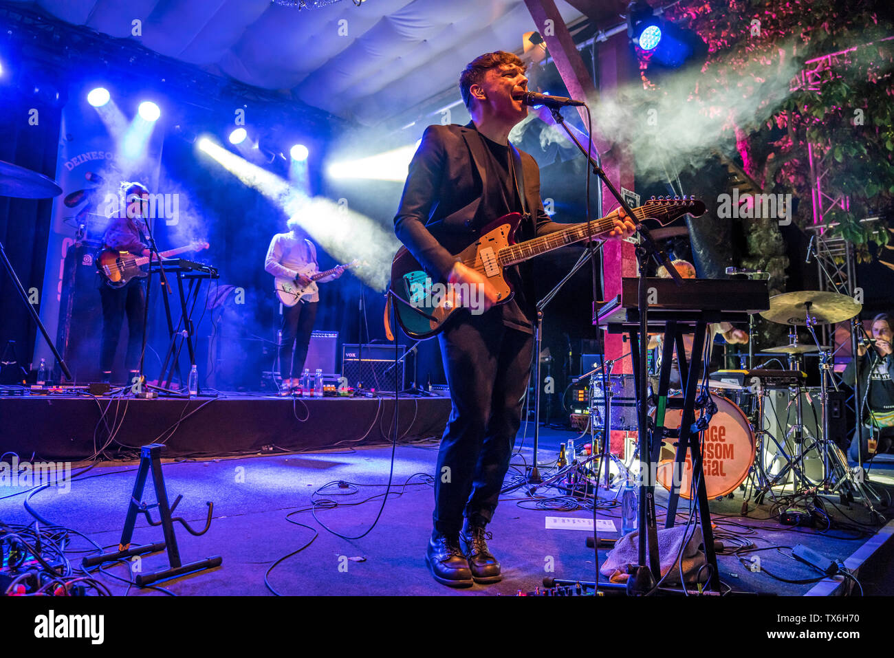 Die finnische Band Le Saint vivre bei, Orange Blossom Festival spécial, Beverungen, Ostwestfalen, Deutschland | Rock Band Le Saint de la Finlande, de l'Oran Banque D'Images