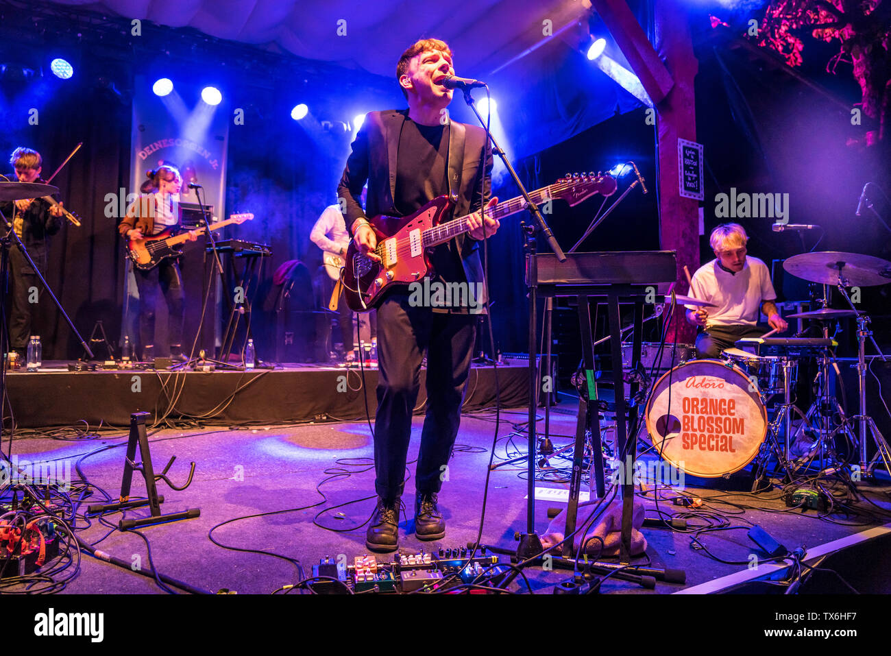 Die finnische Band Le Saint vivre bei, Orange Blossom Festival spécial, Beverungen, Ostwestfalen, Deutschland | Rock Band Le Saint de la Finlande, de l'Oran Banque D'Images