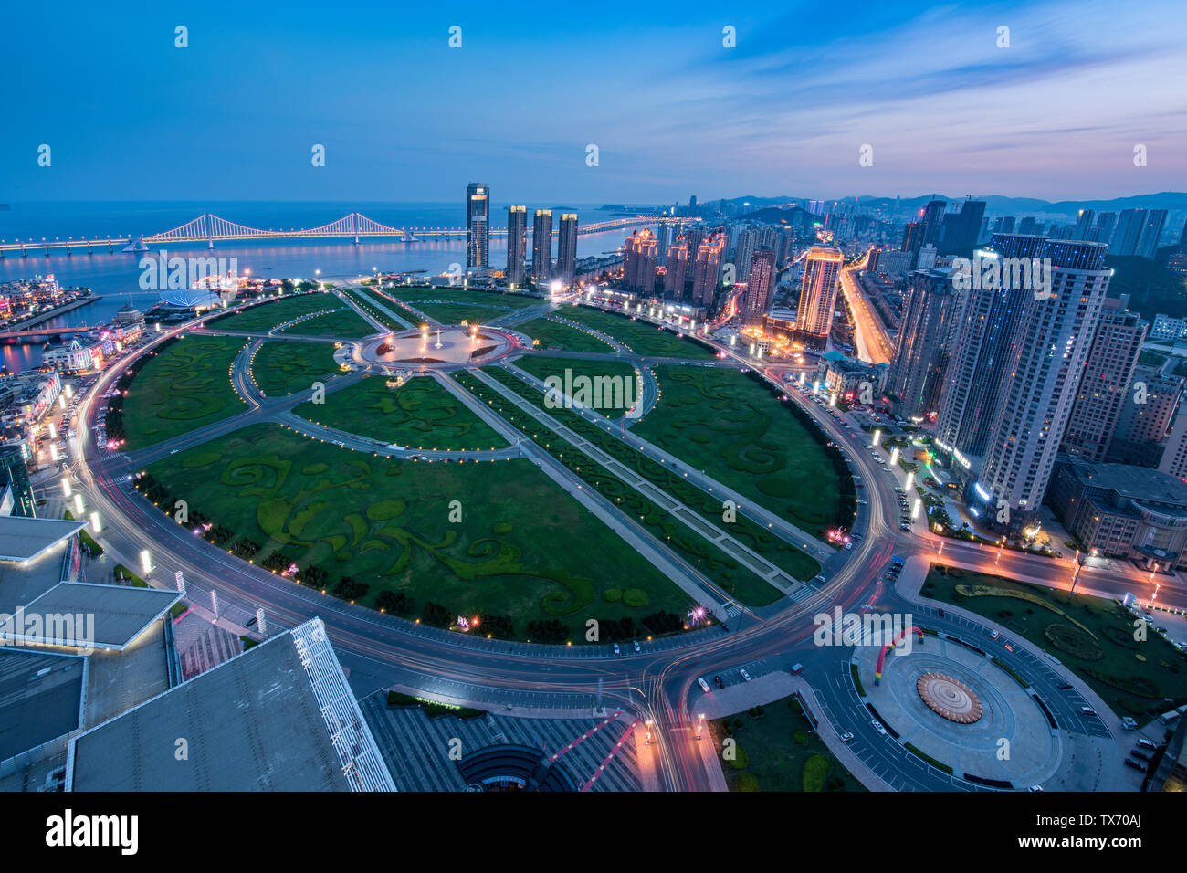 Dalian xinghai square Banque D'Images