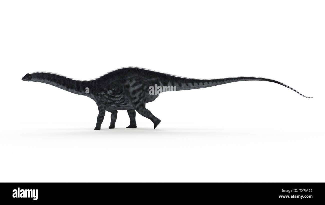 Rendu 3d illustration d'un apatosaurus Banque D'Images