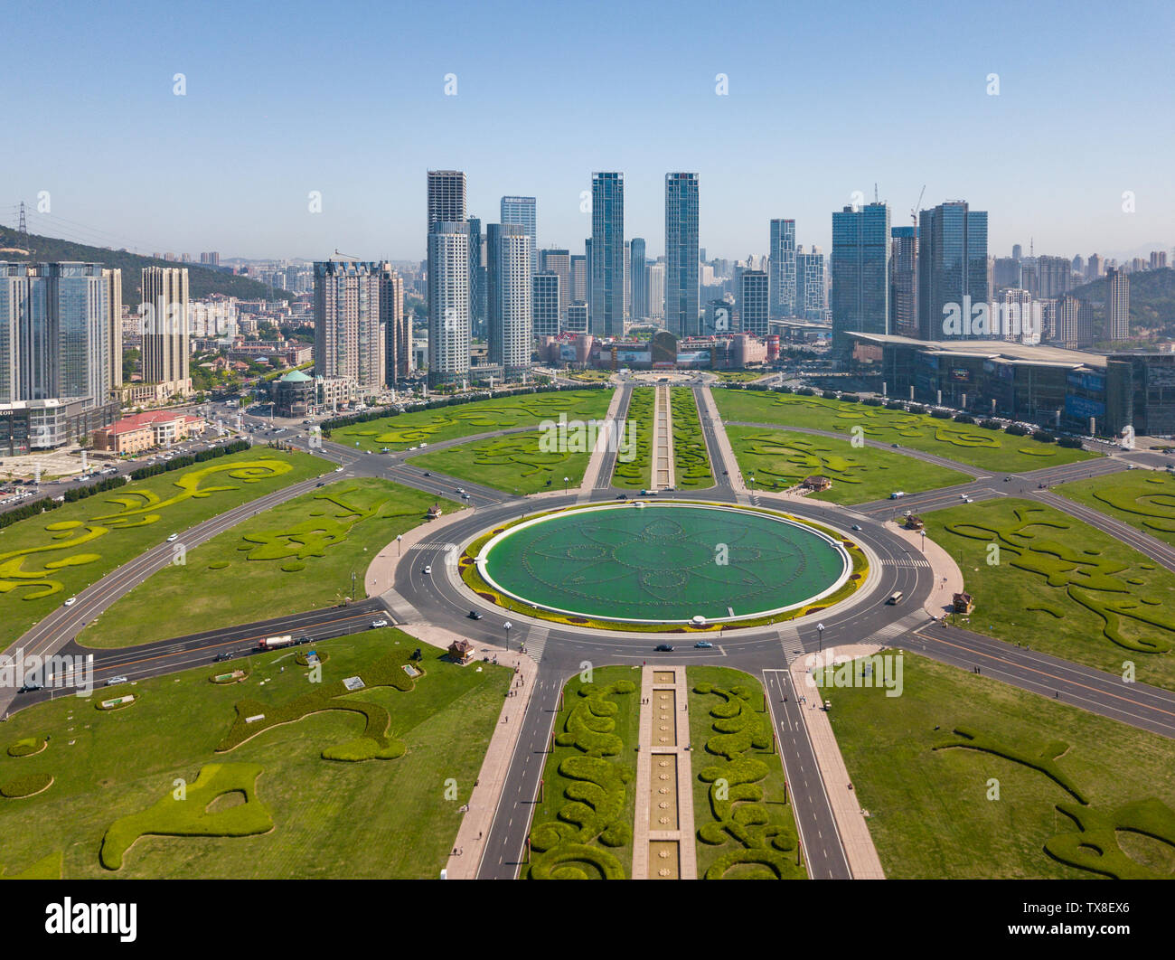 Dalian xinghai square Banque D'Images