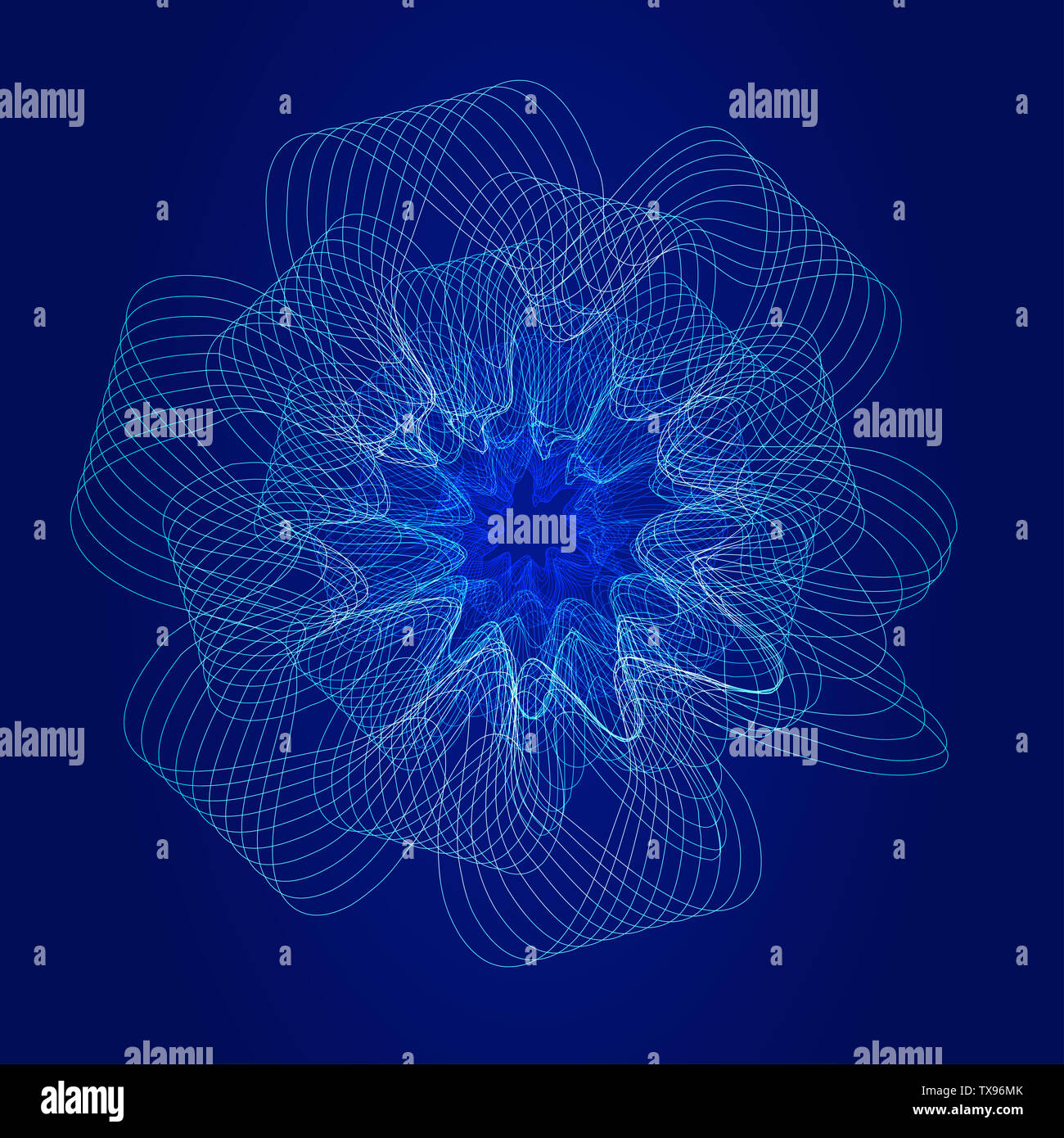 Résumé Contexte La technologie de réseau logique composé de courbes d'onde Banque D'Images