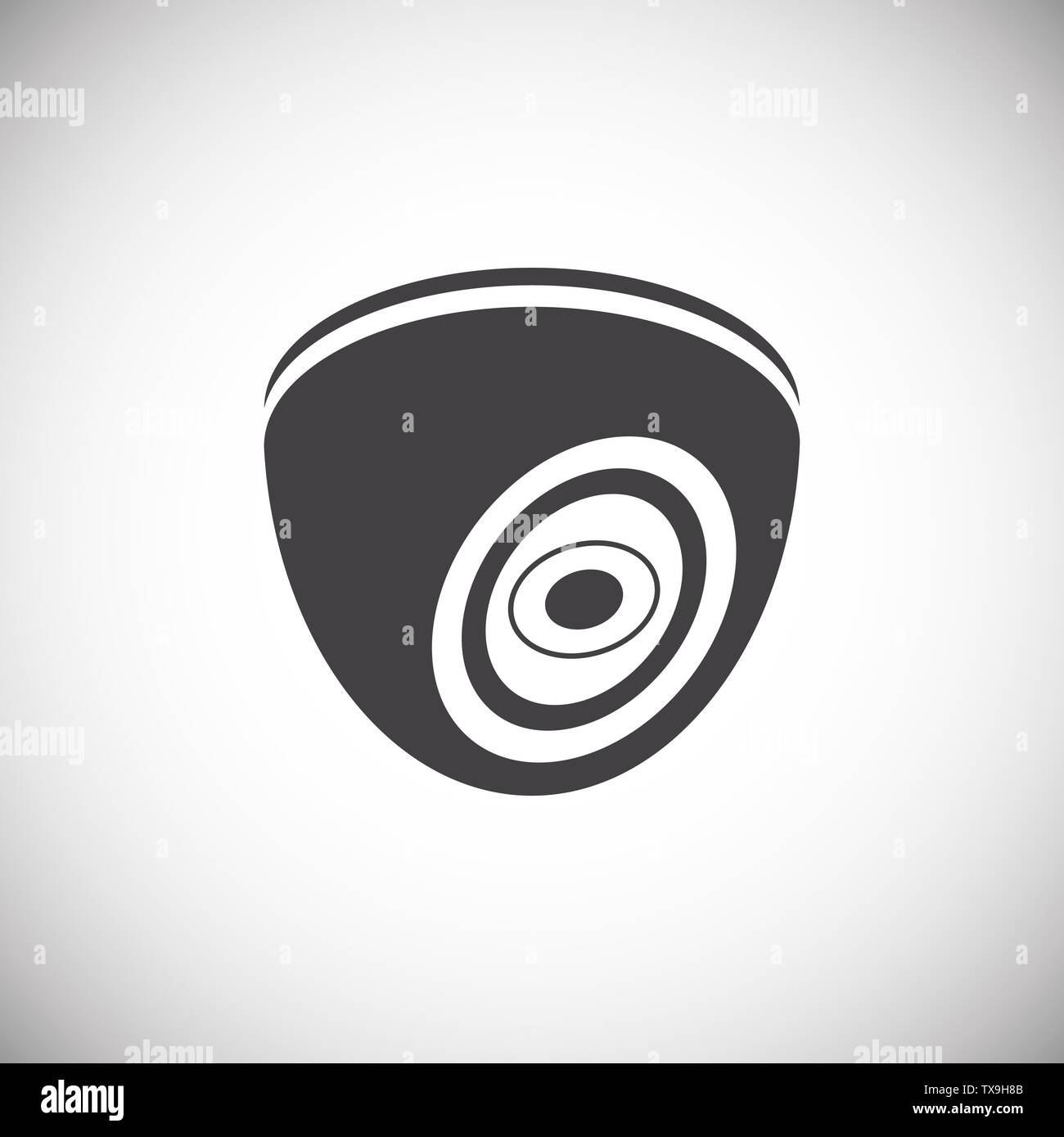 Les CCTV sur l'icône pour l'arrière-plan graphique et web design. Simple illustration. Concept Internet symbole de bouton site web ou application mobile. Illustration de Vecteur