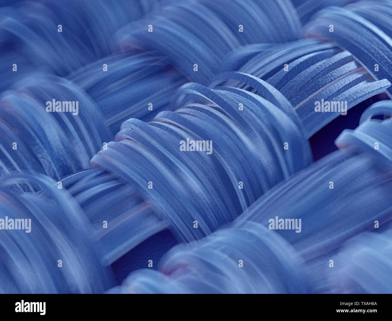 Rendu 3d illustration d'une vue microscopique de tissu Banque D'Images