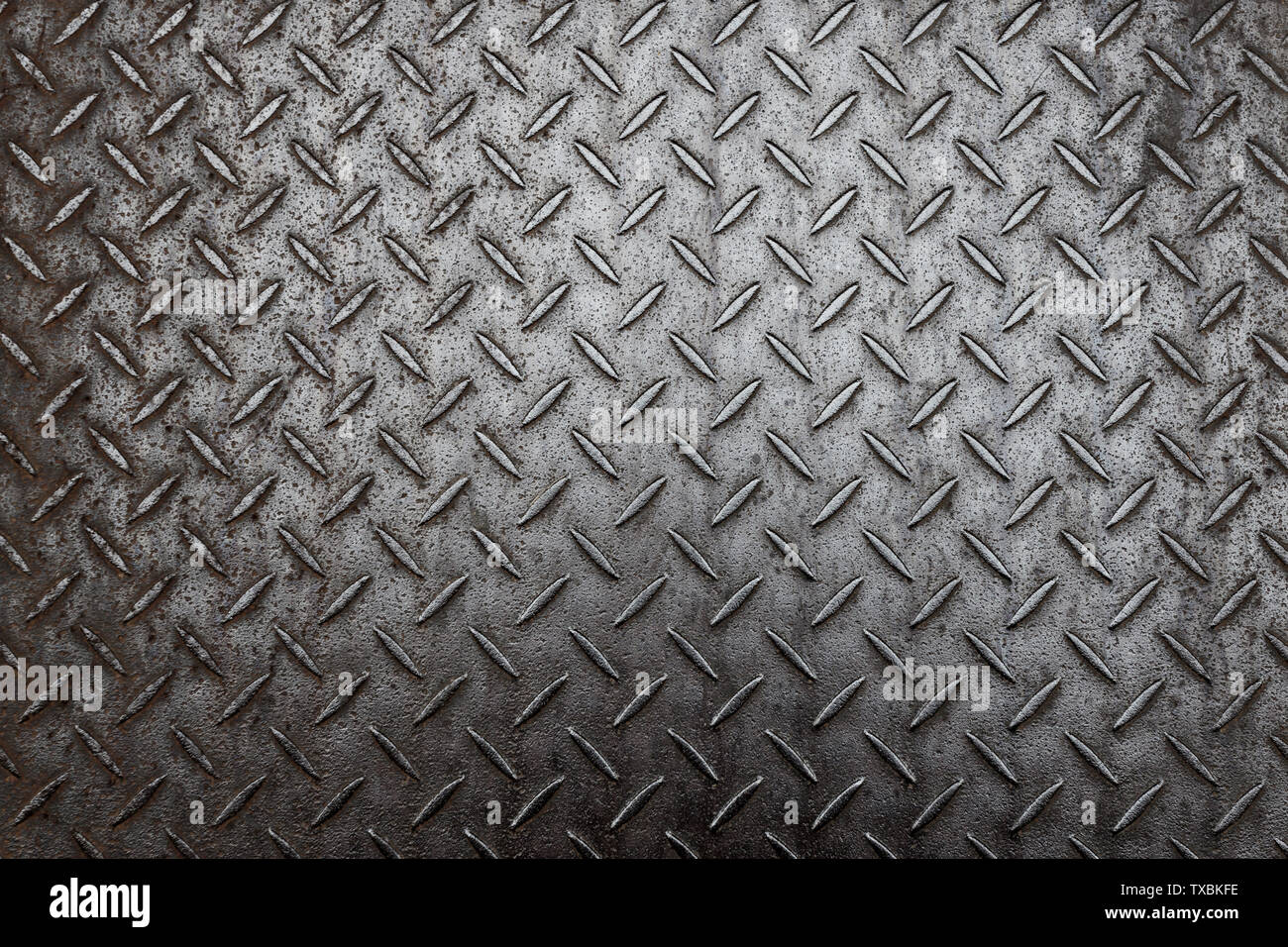 Liste noire en aluminium avec des formes rhombus Banque D'Images