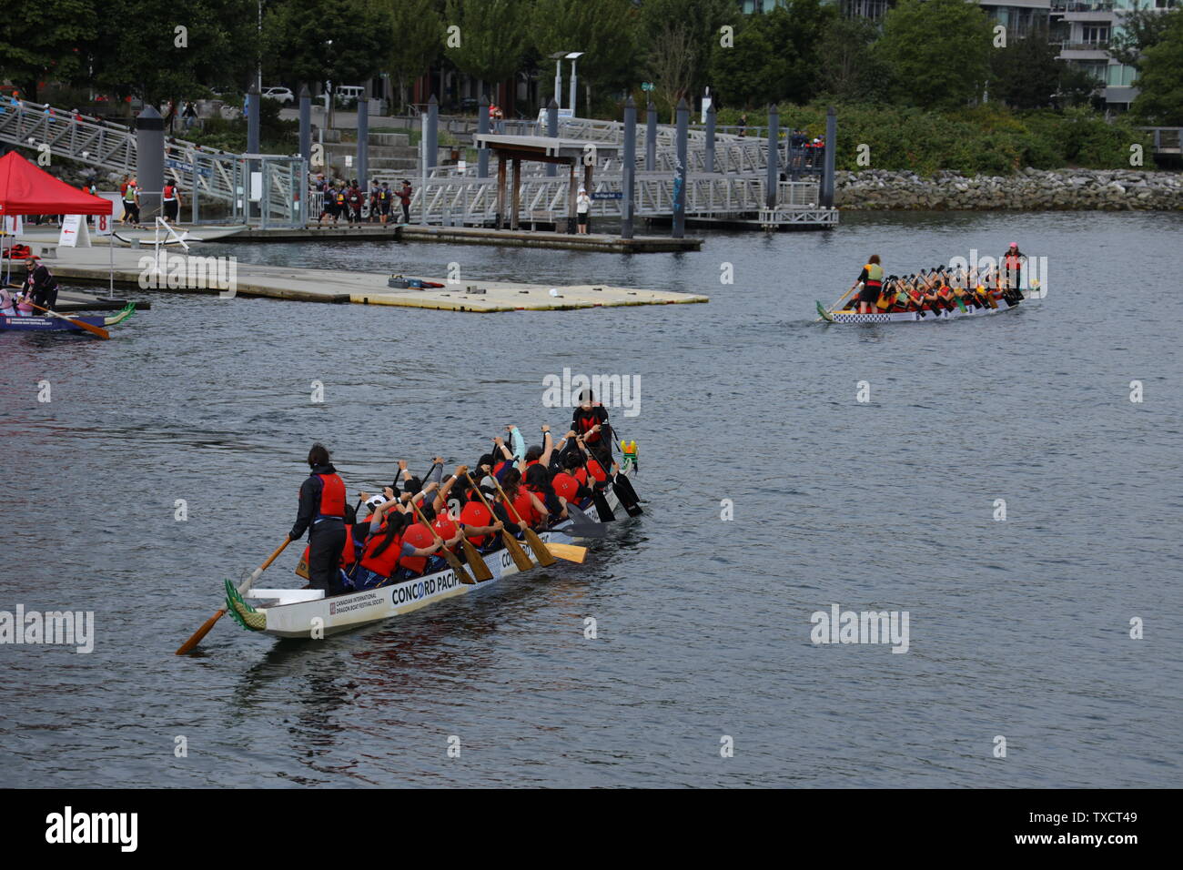 Concord Pacific Dragon Boat Festival à Vancouver, British Columbia Canada en juin 2019 Banque D'Images