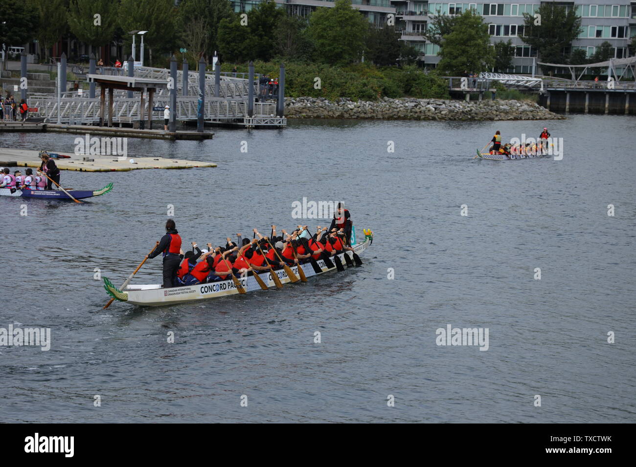 Concord Pacific Dragon Boat Festival à Vancouver, British Columbia Canada en juin 2019 Banque D'Images