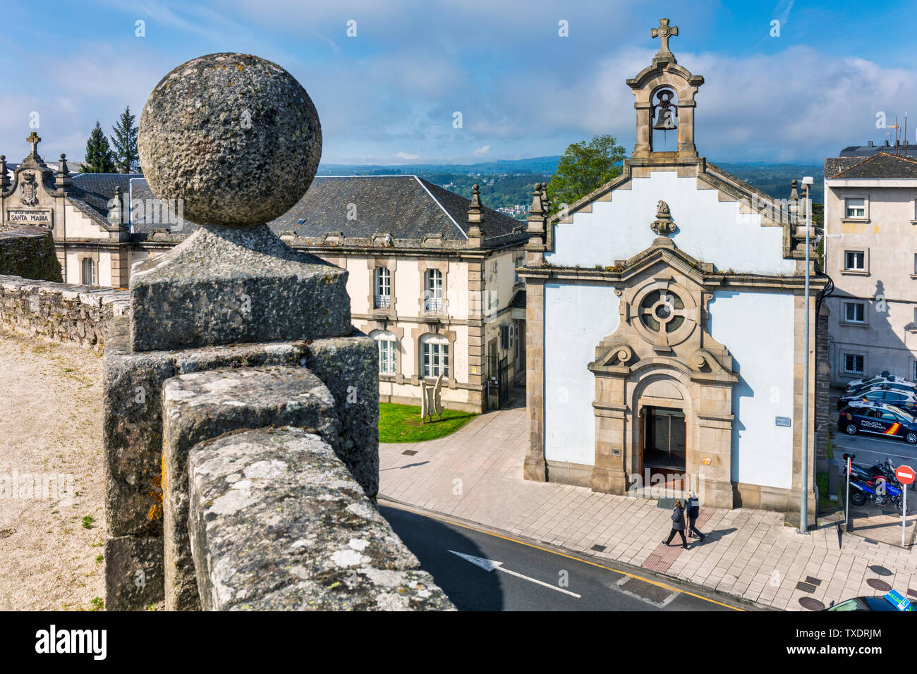 Capela de Santa Maria, province de Lugo, Lugo, Galice, Espagne Banque D'Images