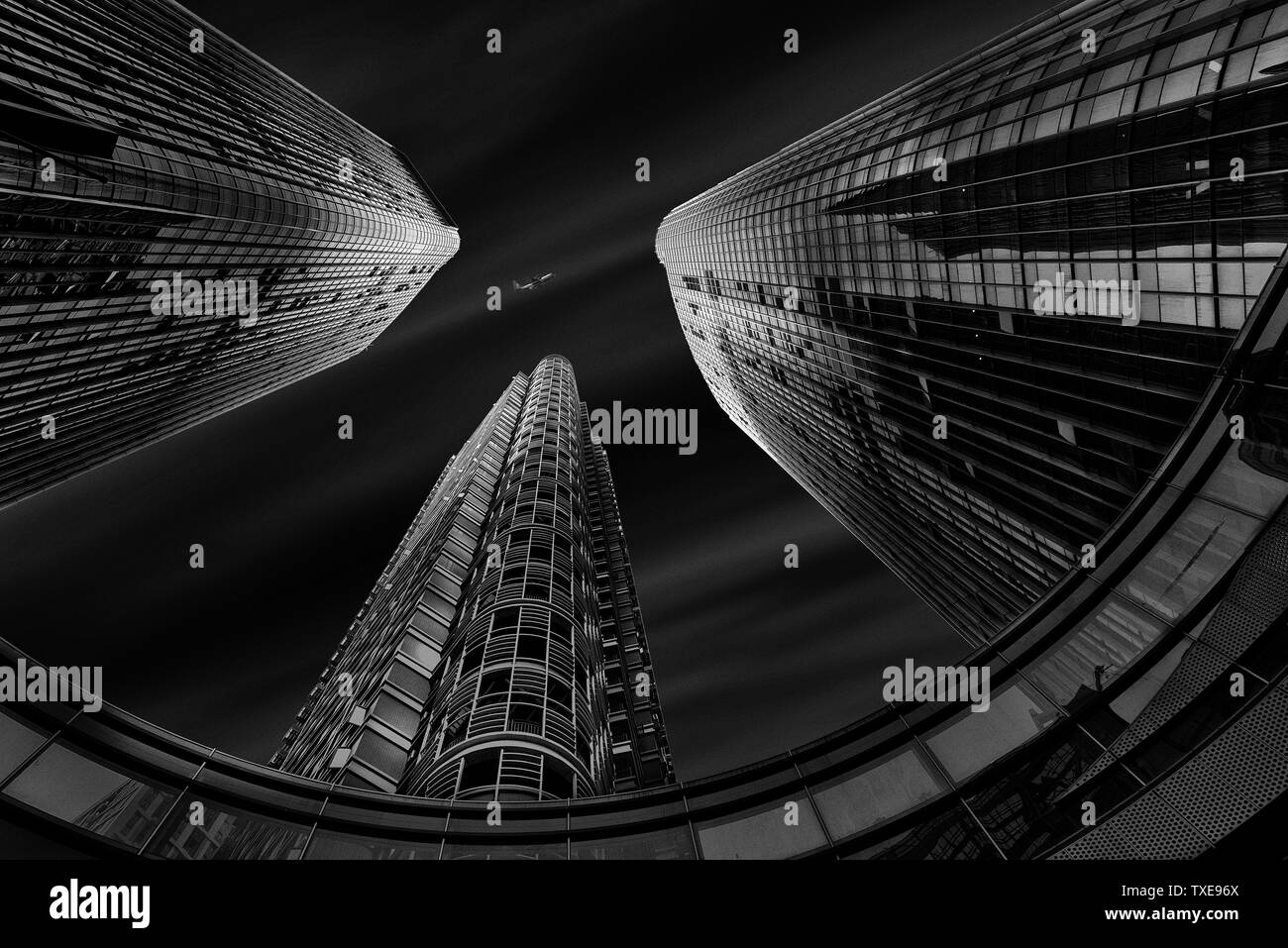 Dachong Centre Financier International de Shenzhen Banque D'Images