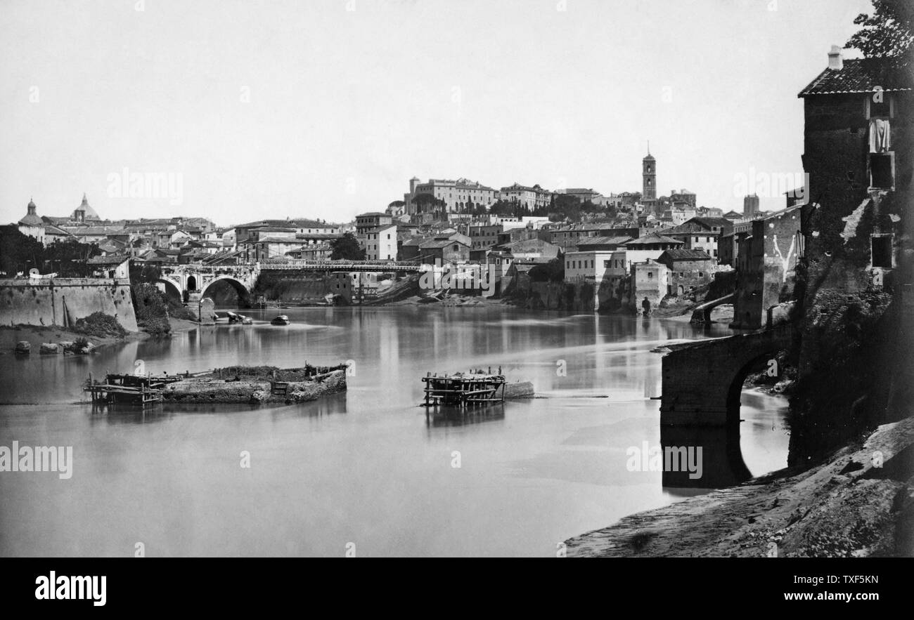 Italie, Rome, le ponte emilio, 1911 Banque D'Images