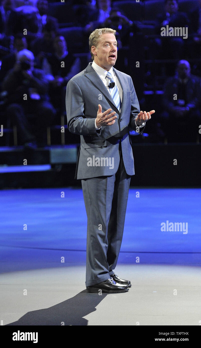 Bill Ford, Ford Motor Company Président Exécutif, prend la parole au 2012 North American International Auto Show, le 9 janvier 2012 à Detroit, Michigan. UPI/Brian Kersey Banque D'Images