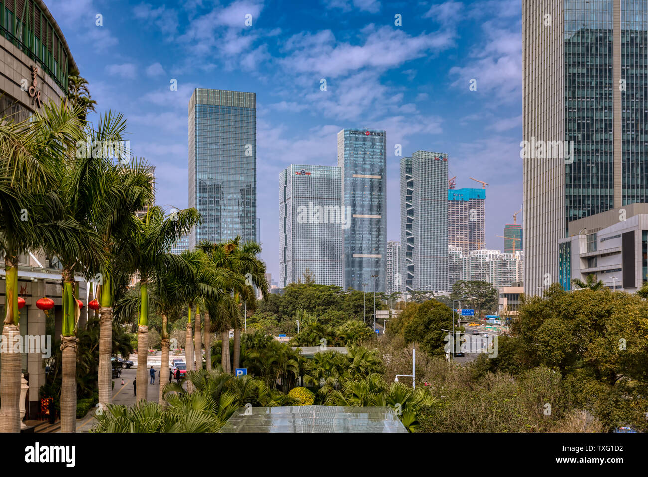 Bâtiment de Baidu, Houhai, la Baie de Shenzhen Banque D'Images