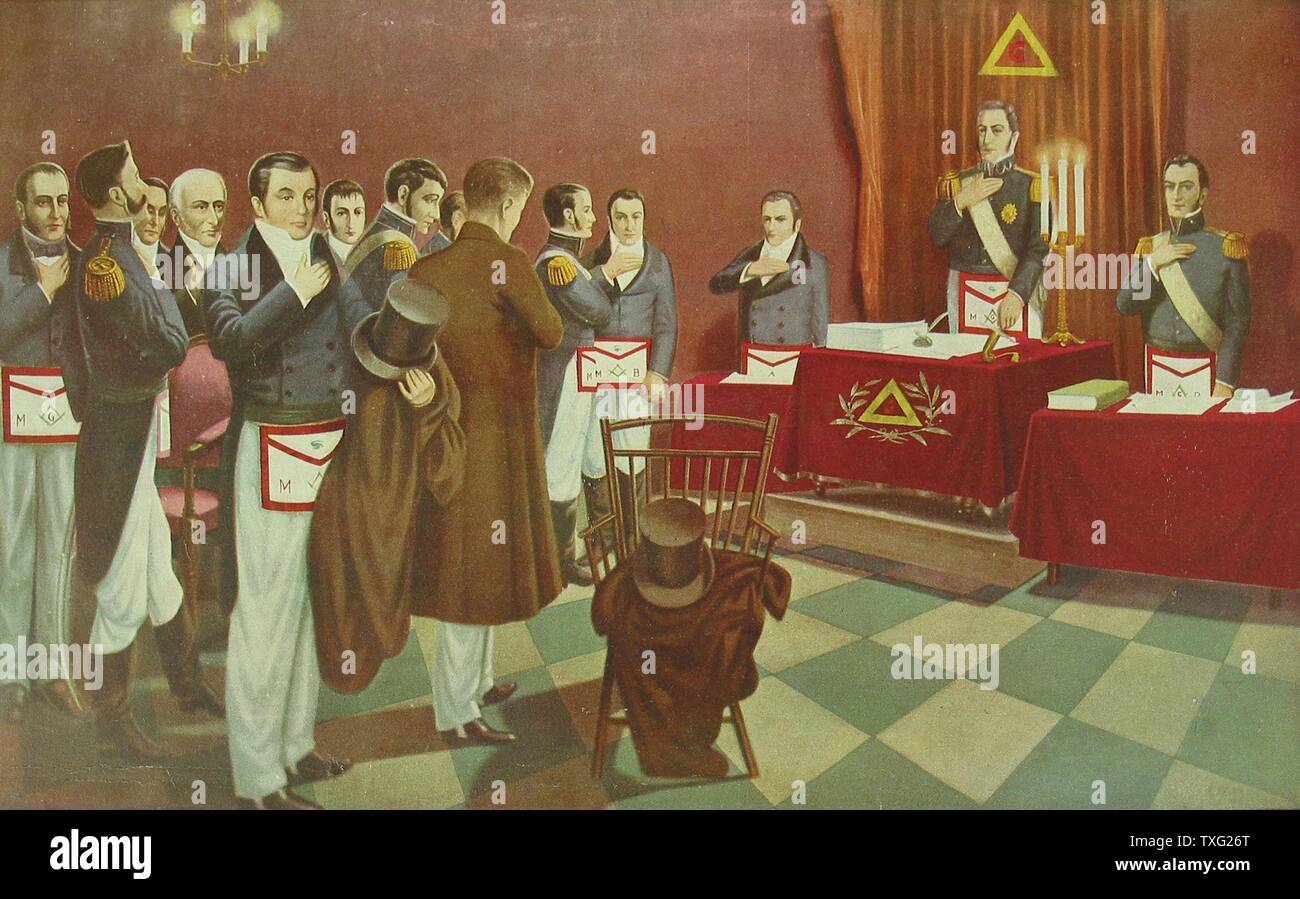 Lodge militaire sous la Restauration 2e moitié du 20e siècle Aquarelle (31 cm x 43 cm) création basée sur la vérité historique Paris, musée de la du Métro Cadet Banque D'Images