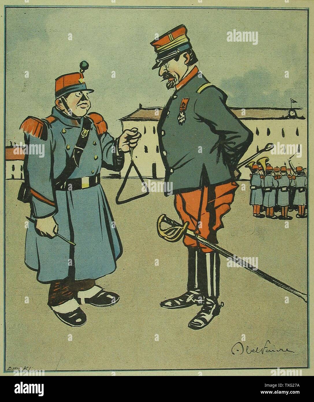 Belfaure Antimasonic Au début du 20e siècle lithographie couleurs (24 cm x 21 cm) Paris, musée de la du Métro Cadet Banque D'Images