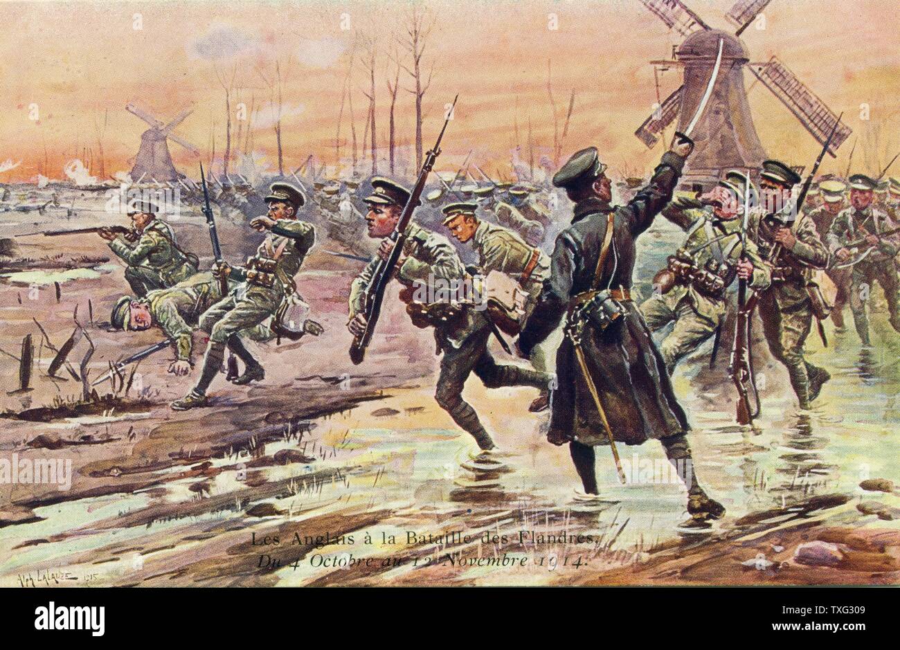 soldats-anglais-pendant-la-premi-re-guerre-mondiale-banque-de