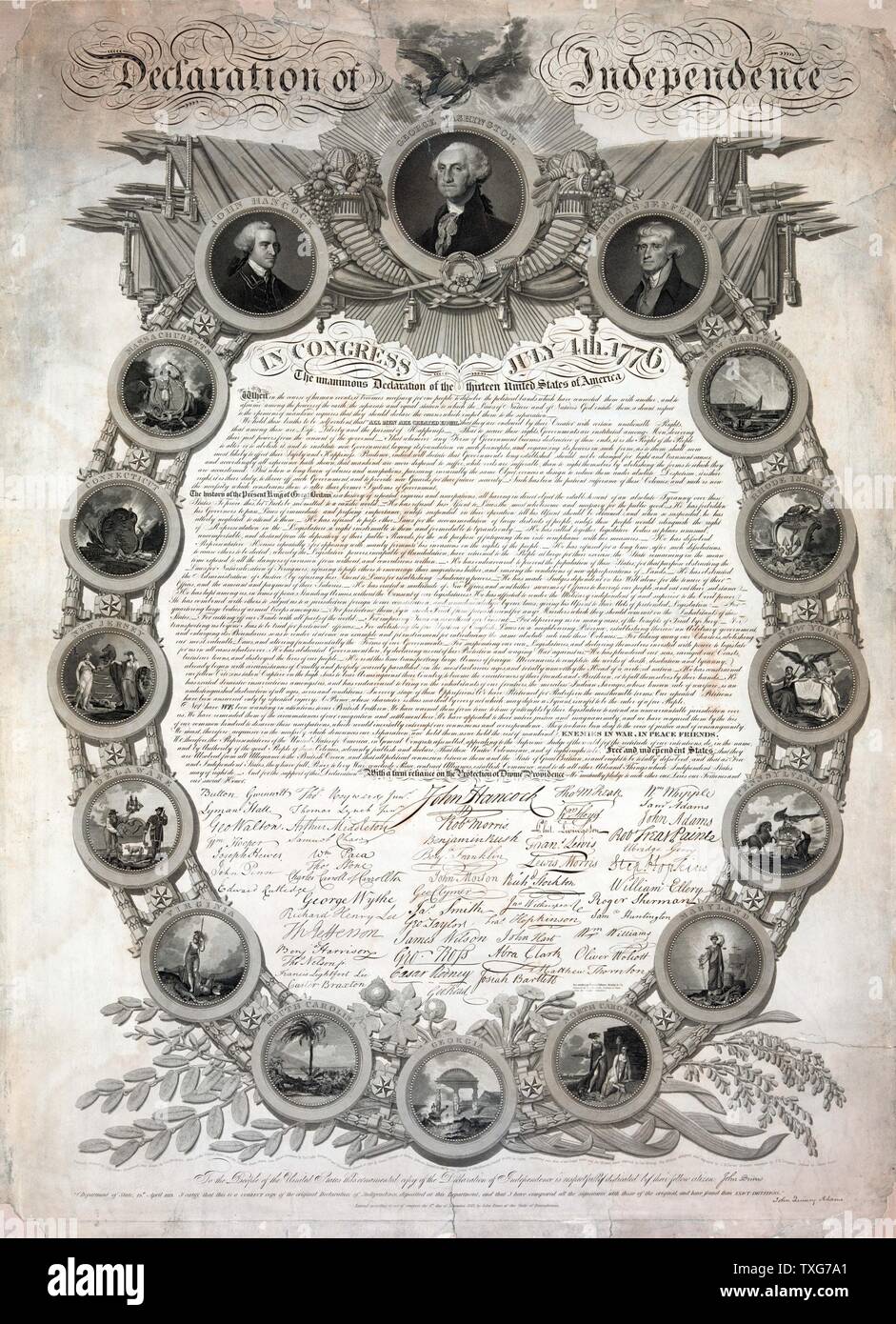 Télécopieur de l'avant-projet de la Déclaration d'indépendance (1776 ...