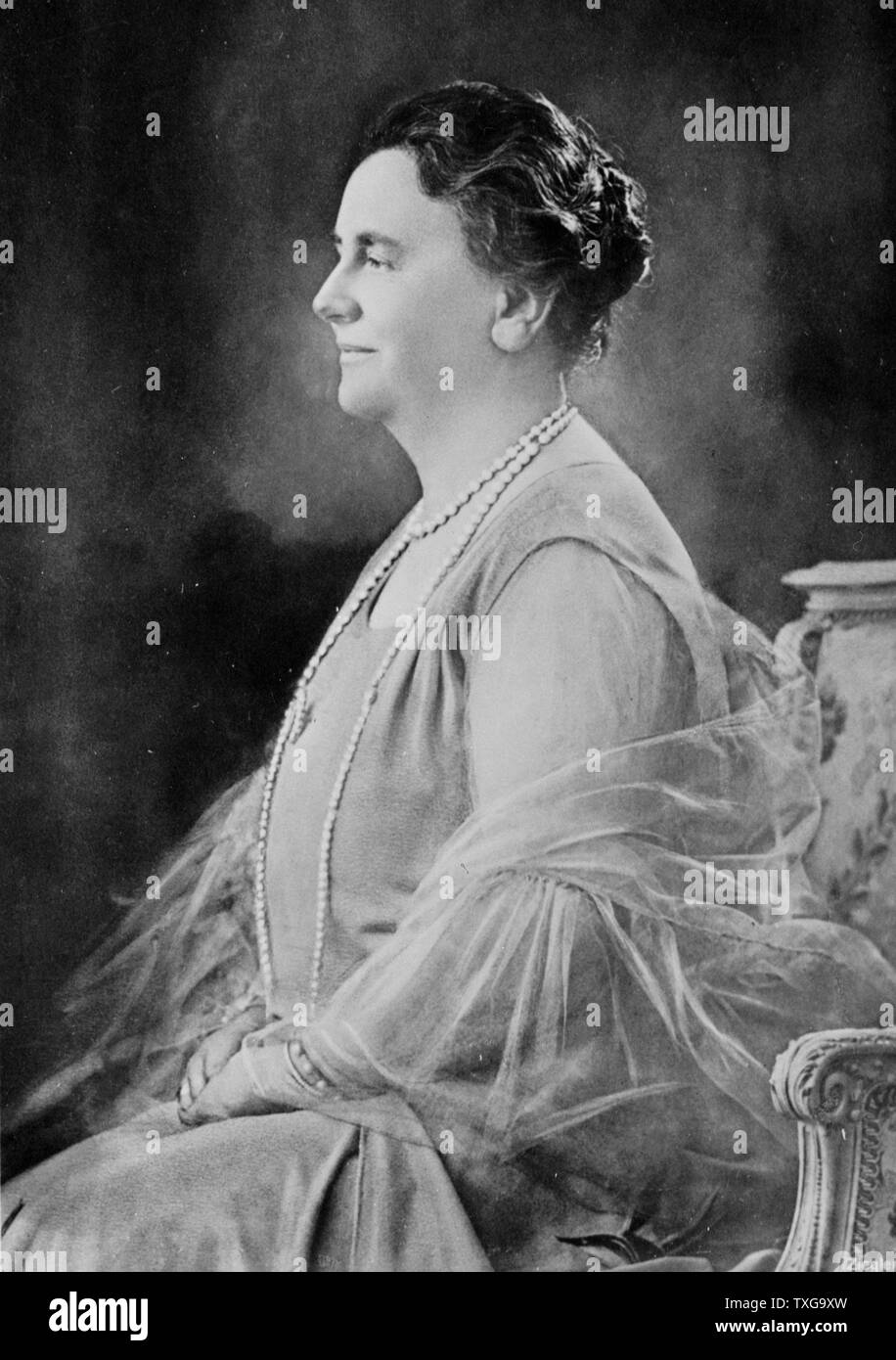 Wilhelmine, reine du Royaume des Pays-Bas à partir de 1890-1948 portrait de trois-quarts Banque D'Images
