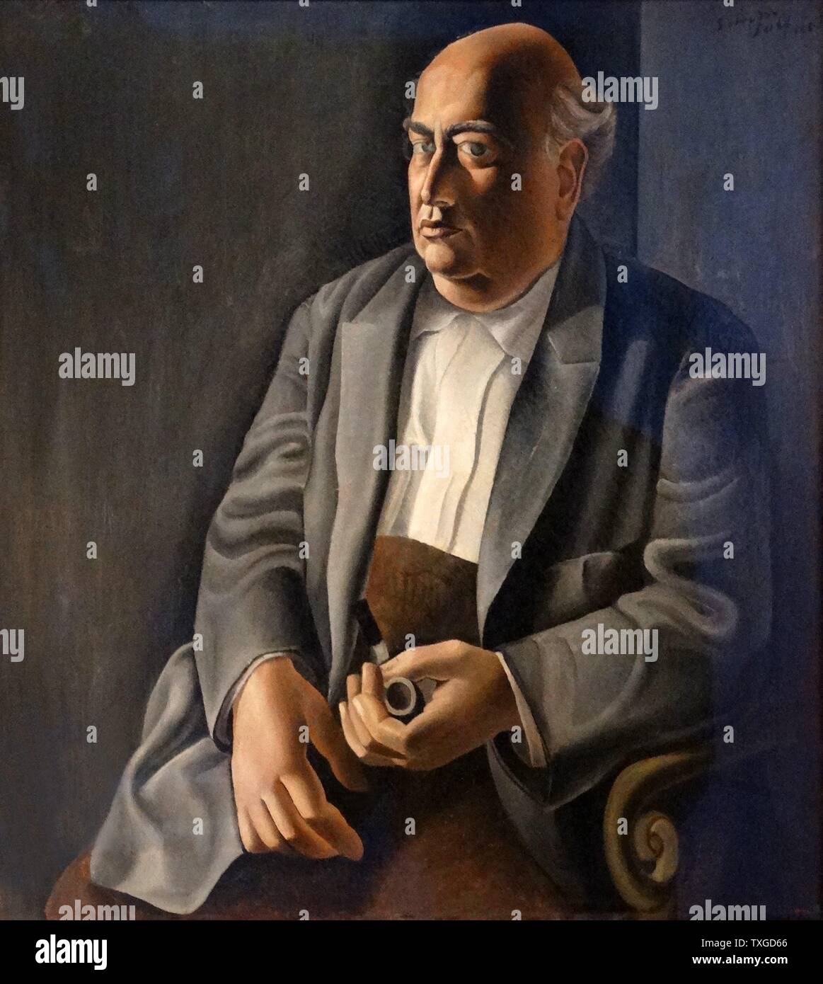 Portrait de mon père par Salvador Dali (1910-2001) peintre surréaliste espagnol. Datée 1921 Banque D'Images