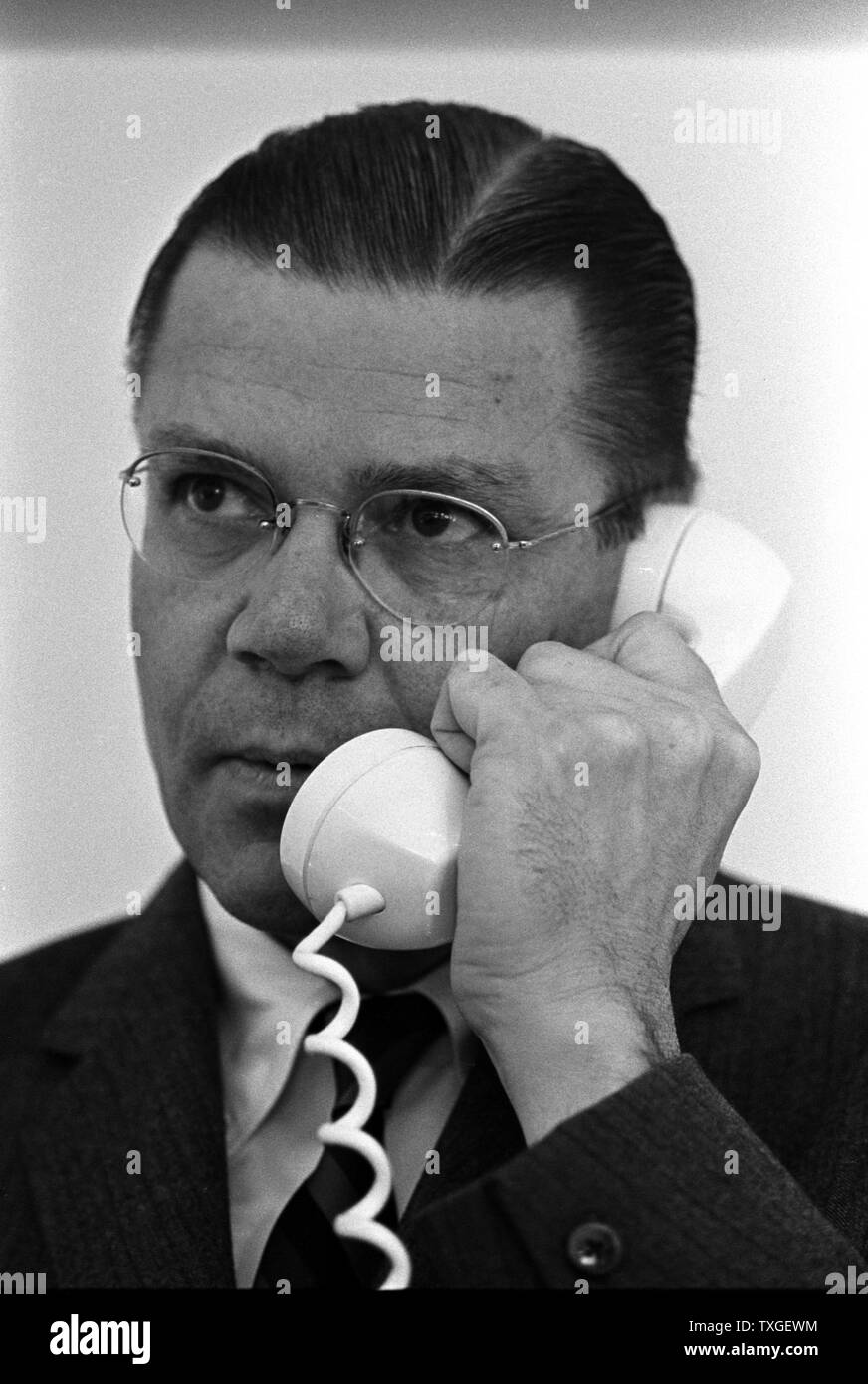 Robert Strange McNamara (1916 - 2009) Ministre de la défense, de 1961 à 1968 sous les Présidents John F. Kennedy et Lyndon B. Johnson Banque D'Images