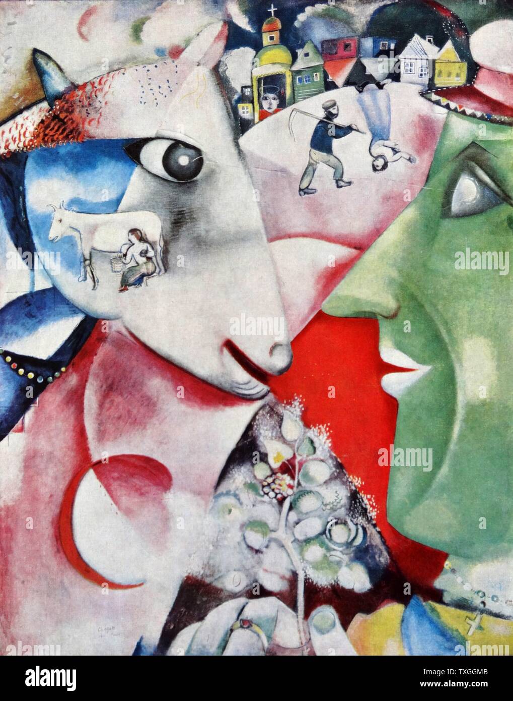 Painting by marc chagall 1887 1985 Banque de photographies et d’images ...