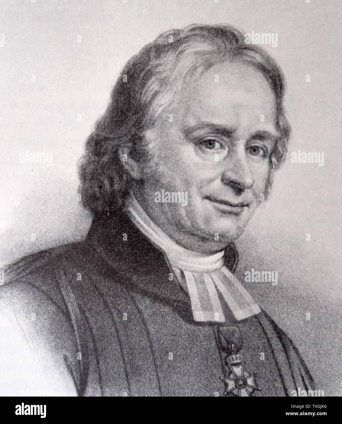 Portrait de Jöns Svanberg (1771-1851), un ecclésiastique suédois, professeur et chercheur en sciences naturelles. En date du 19e siècle Banque D'Images