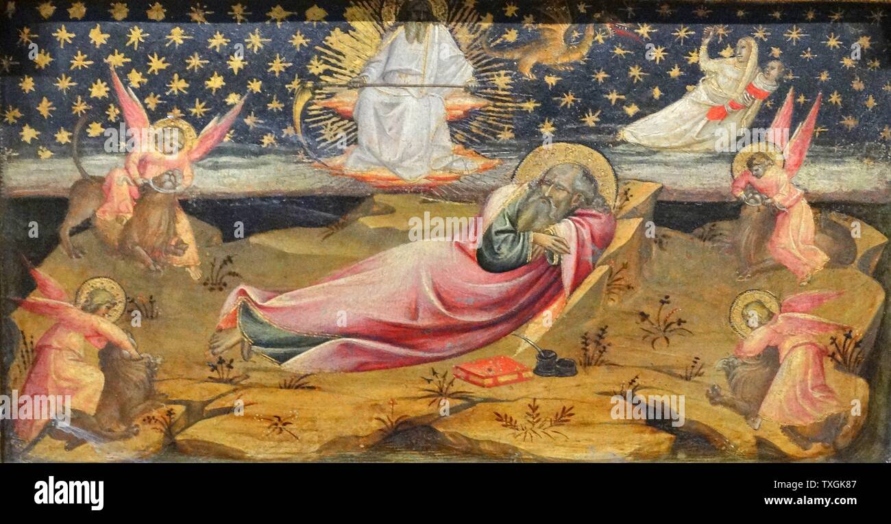 L'ascension de Saint Jean l'Evangéliste avec les Saints par Giovanni