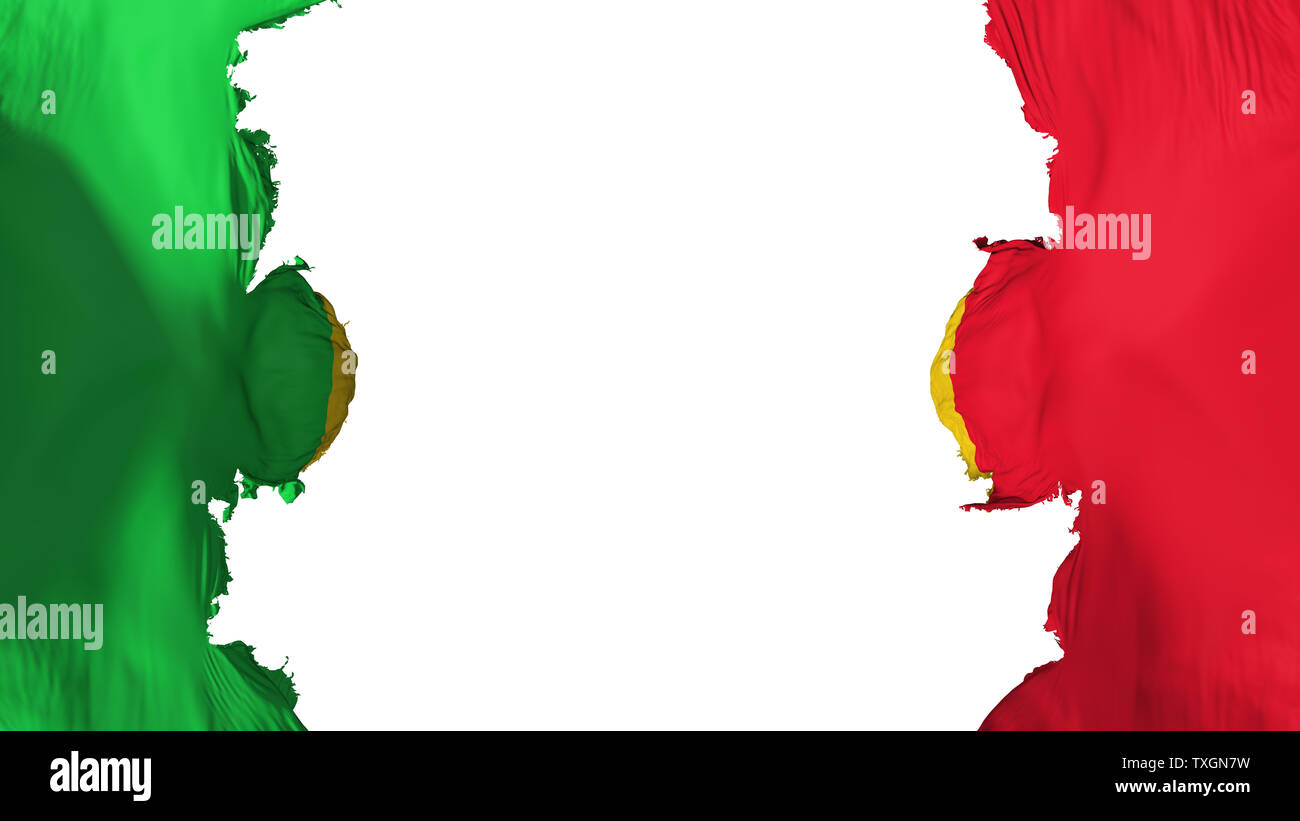 Drapeau Mali dynamité Banque D'Images