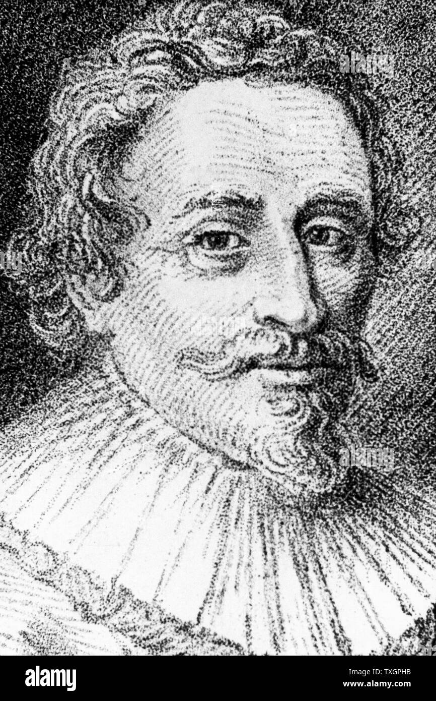 Hugo de Groot (Grotius) 1583-1645, théologien et juriste néerlandais. 1762 Gravure de Alexandre Saverien "Histoire des philosophes modernes' Paris Banque D'Images