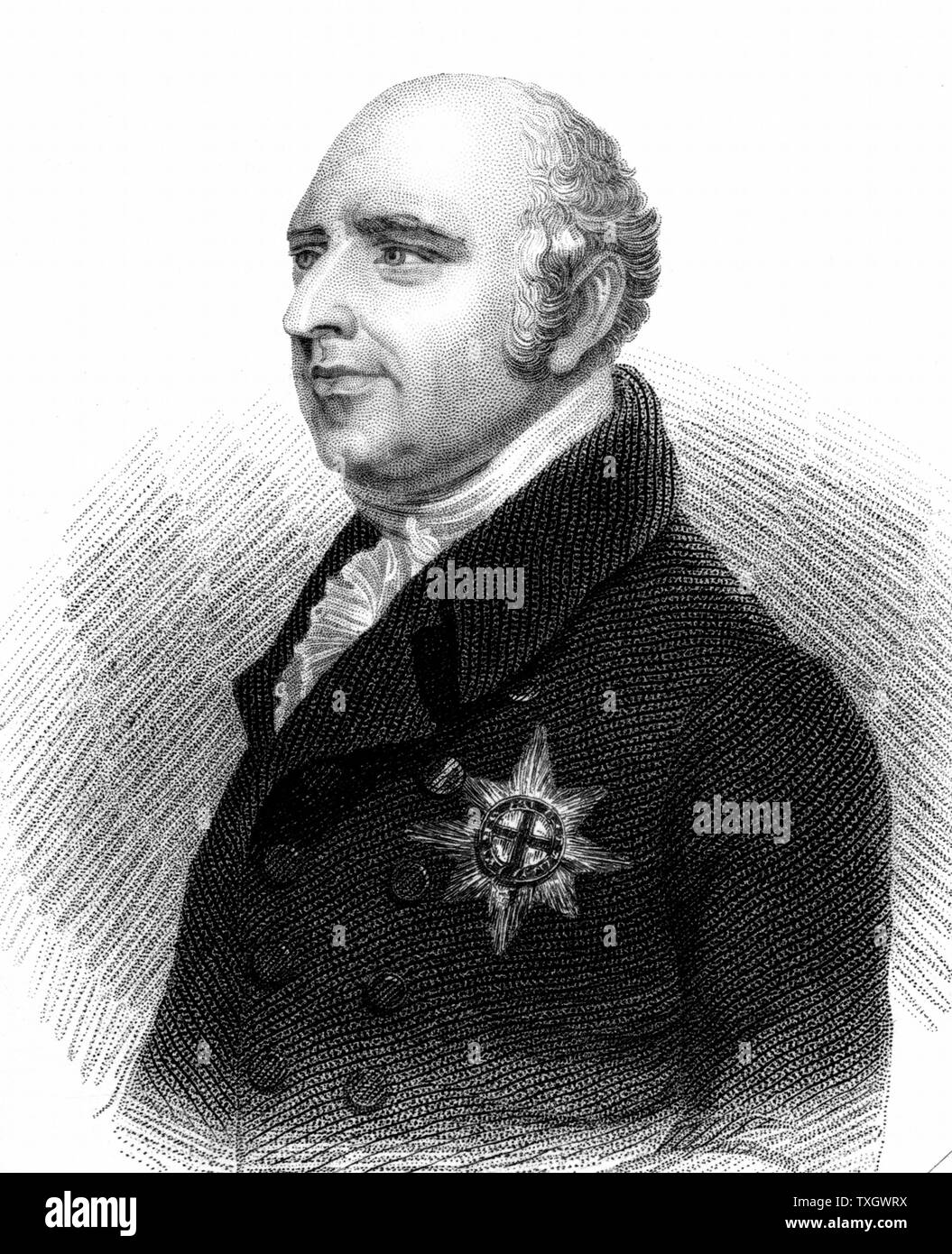 Adolphus Frederick, duc de Cambridge (1774-1850) prince anglais, septième fils de George III à partir de la 19e siècle imprimer Banque D'Images