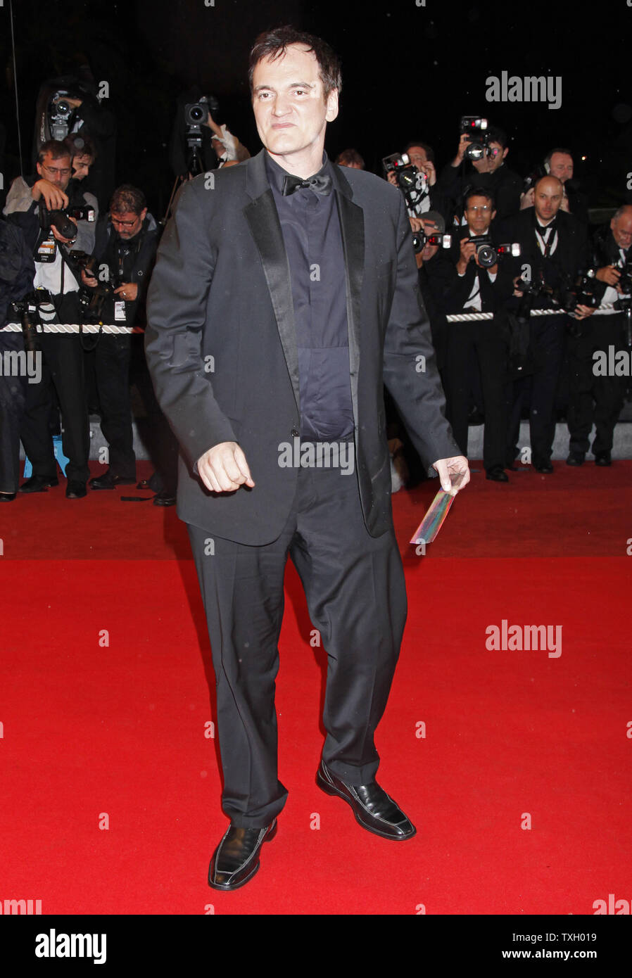 Réalisateur Quentin Tarantino arrive sur le tapis rouge avant la projection du film "Precious" au 62e Festival du Film de Cannes, France, le 15 mai 2009. (Photo d'UPI/David Silpa) Banque D'Images