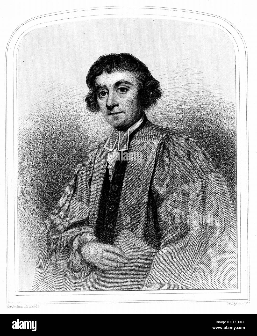 James Beattie (1735-1803), essayiste et poète écossais instituteur, tenant son 'essai sur la vérité" (1770) d'attaquer David Hume. Maintenant reconnu pour long poème 'Le Minstrel' (1771-4). Après gravure portrait par Joshua Reynolds Banque D'Images
