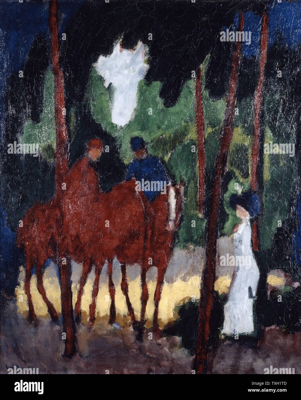 L'école Néerlandaise Kees Van Dongen cavaliers dans le Bois de Boulogne, c.1908-1909 Huile sur toile (64 x 53,2 cm) Le Havre, Musée des Beaux-Arts André Malraux Banque D'Images