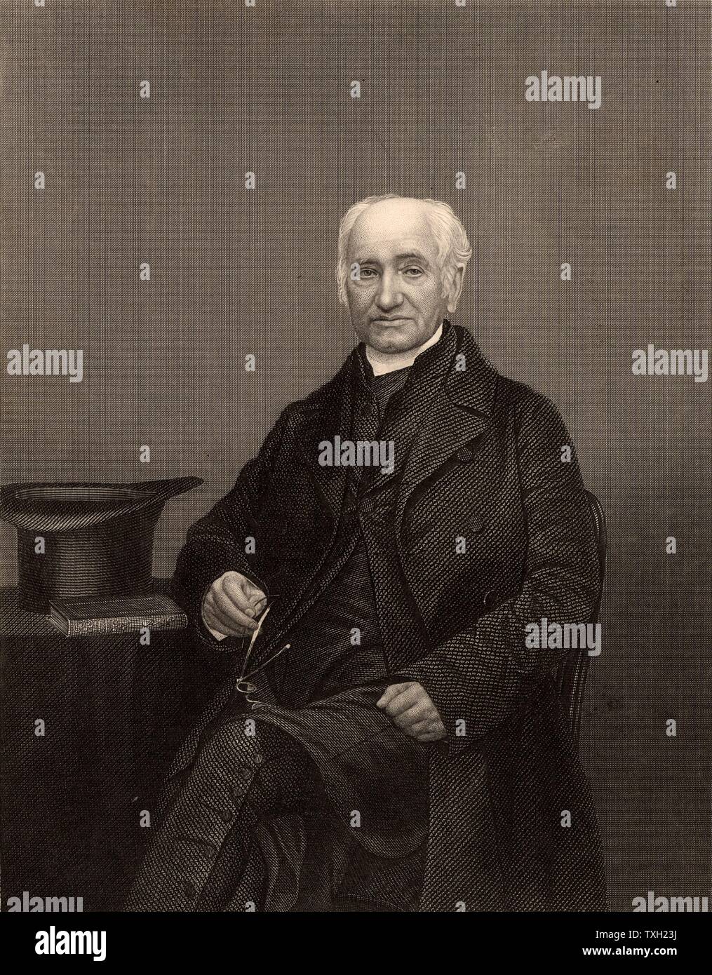 Théophraste (C372-C287 BC) Le grec ancien philosophe et scientifique. [1866]. Élève de Platon et d'Aristote, qui, il a réussi en tant que président du Lyceum, 272 BC. À partir de 'Vies des savants illustres' par Louis Figuier. (Paris, 1866). Après gravure buste antique de la Villa Albani, à Rome. Banque D'Images
