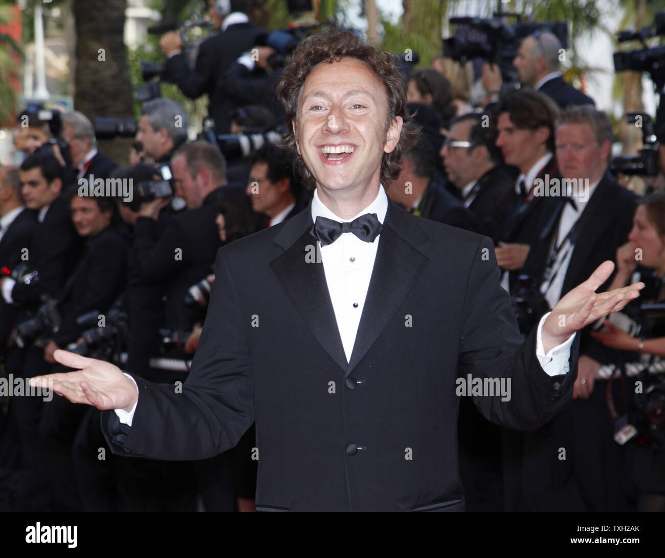 La personnalité de télévision Stéphane Bern arrive sur le tapis rouge avant la projection du film "l'Imaginarium du docteur Parnassus' au 62e Festival du Film de Cannes (France) le 22 mai 2009. (Photo d'UPI/David Silpa) Banque D'Images