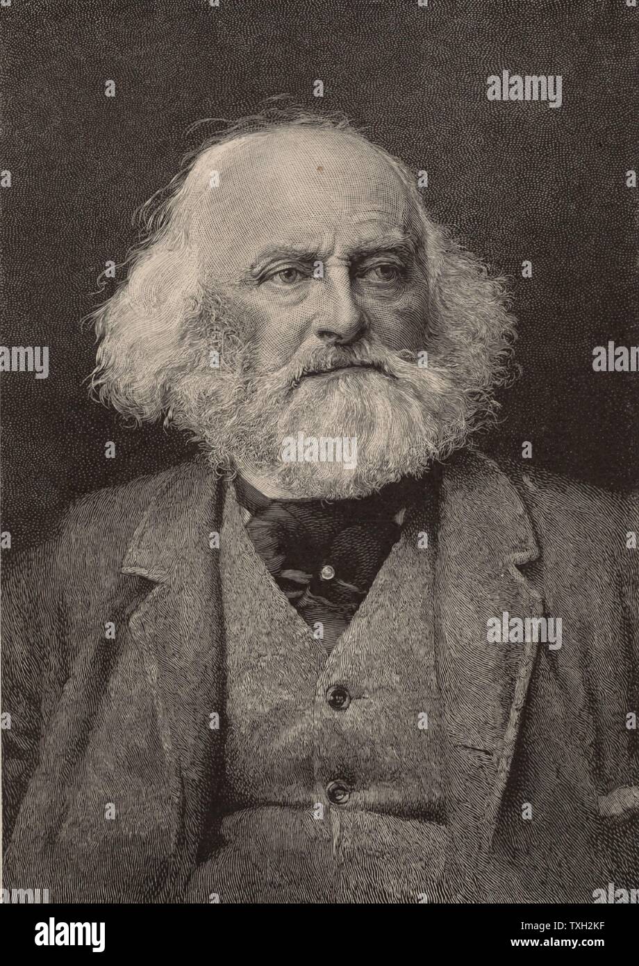 Lewis Morris Rutherford (1816-1892), avocat américain et astronome. Pionnier dans le domaine de l'analyse de spectre et de l'astrophotographie. À partir de 'Le mensuel de vulgarisation scientifique' (New York, janvier 1893). La gravure. Chercheur scientifique Banque D'Images