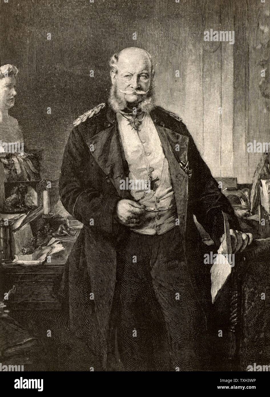 William J, l'empereur allemand Guillaume I (1797-1888) -. septième roi de Prusse et premier empereur de l'Allemagne à partir de 1861. Gravure tirée de "l'English Illustrated Magazine" (Londres, 1888). Banque D'Images