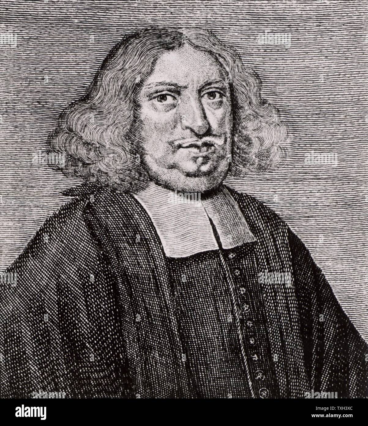 Barnabe Brisson (1531-91) et philologue français juriste. Président du Parlement (Parlement) de Paris 1588 pendant les guerres de religion. Exécuté par des membres de la Ligue alors que Charles de Lorraine, Duc de Mayenne, était absent. Gravure tirée de 'Icones Virorum' par Friedrich Roth-Scholtz (Nuremberg, 1725). Banque D'Images