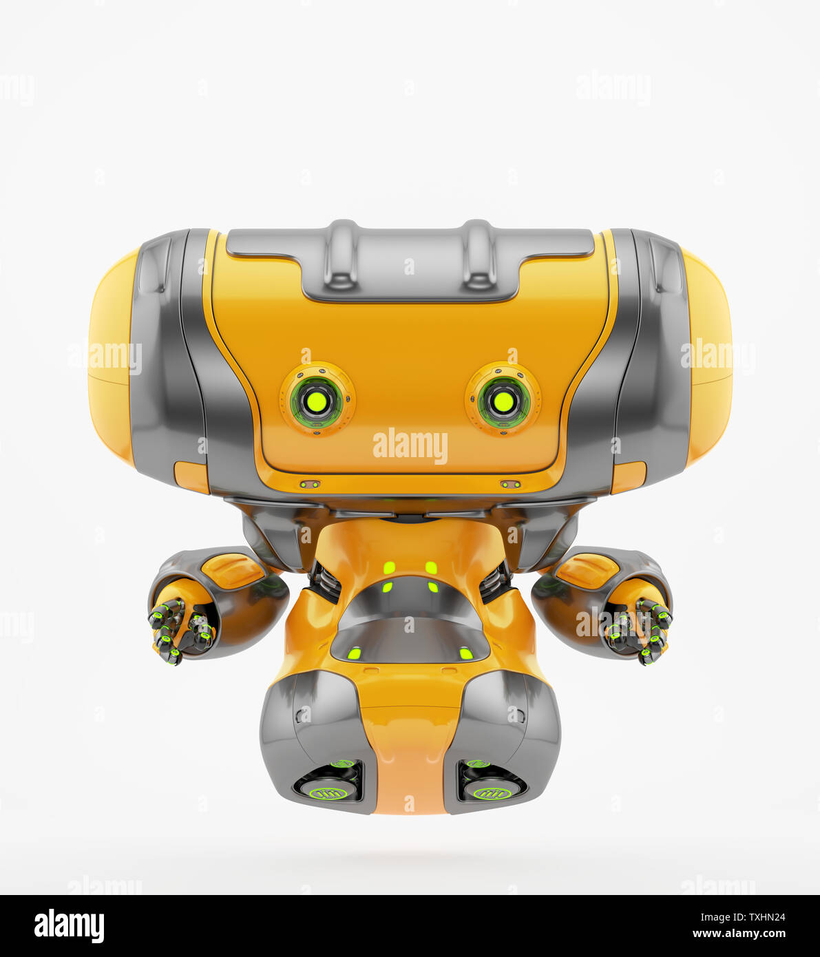 Antenne mignon avec fonction robot aspirateur, rendu 3D Banque D'Images
