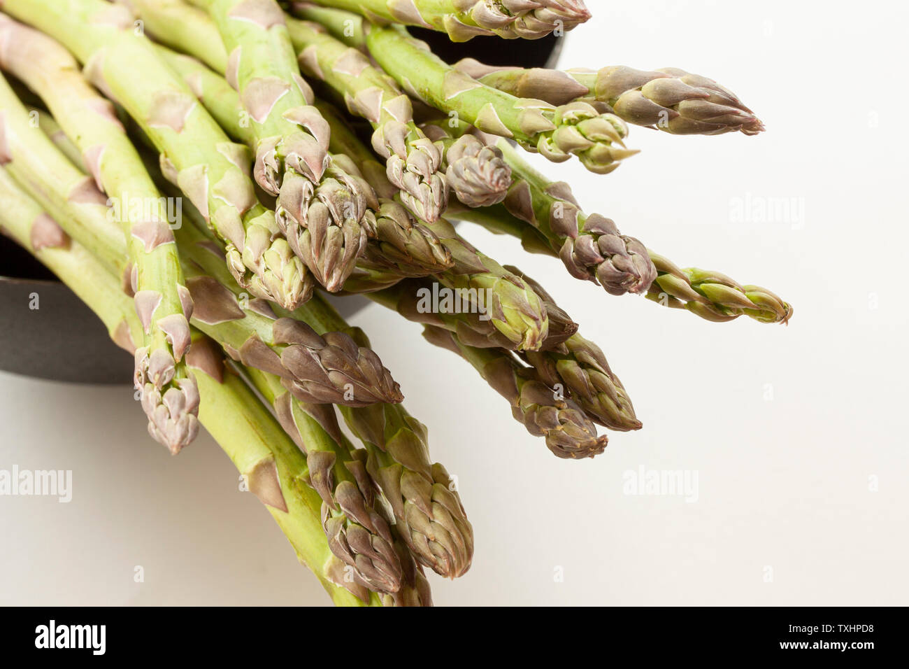 Ensemble d'asperge verte. Close up image avec copie espace. Banque D'Images