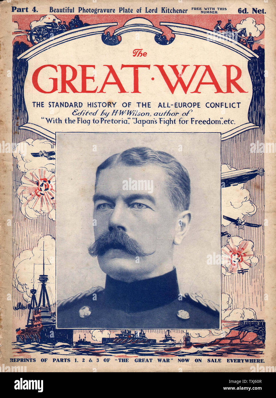 1916 La Grande Guerre front page Lord Kitchener Banque D'Images