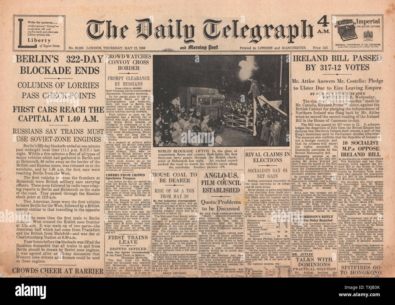 Telegraph newspaper Banque de photographies et d’images à haute ...