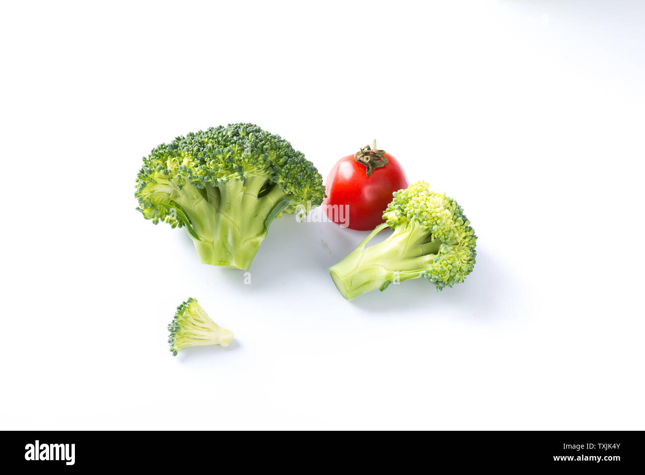 Chou-fleur, brocoli nom scientifique, également connu sous le nom de bleu de moutarde, le Brocoli, brocoli fleur. Banque D'Images