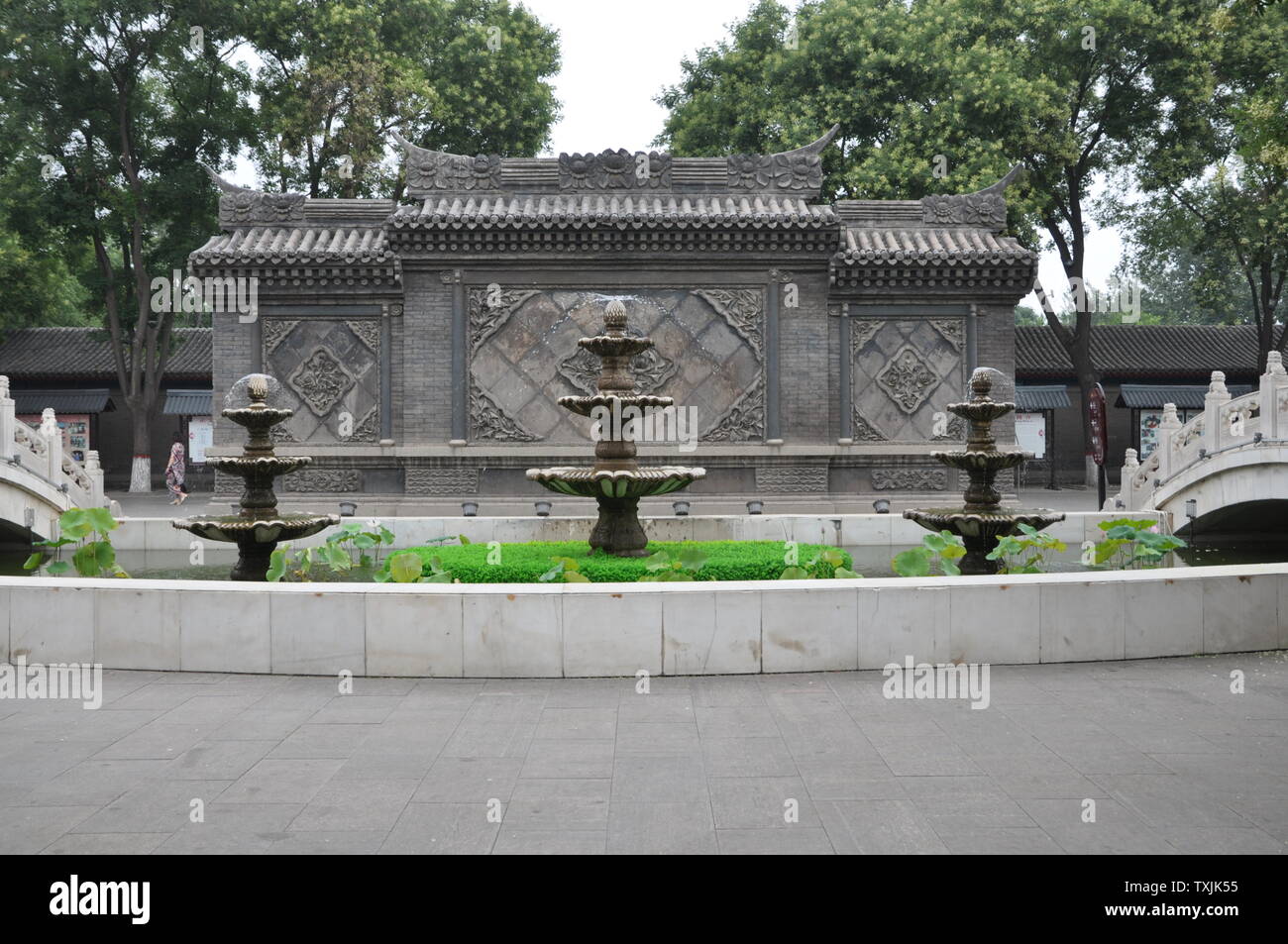 Maison Rongguo, Zhengding, dans la province du Hebei Banque D'Images