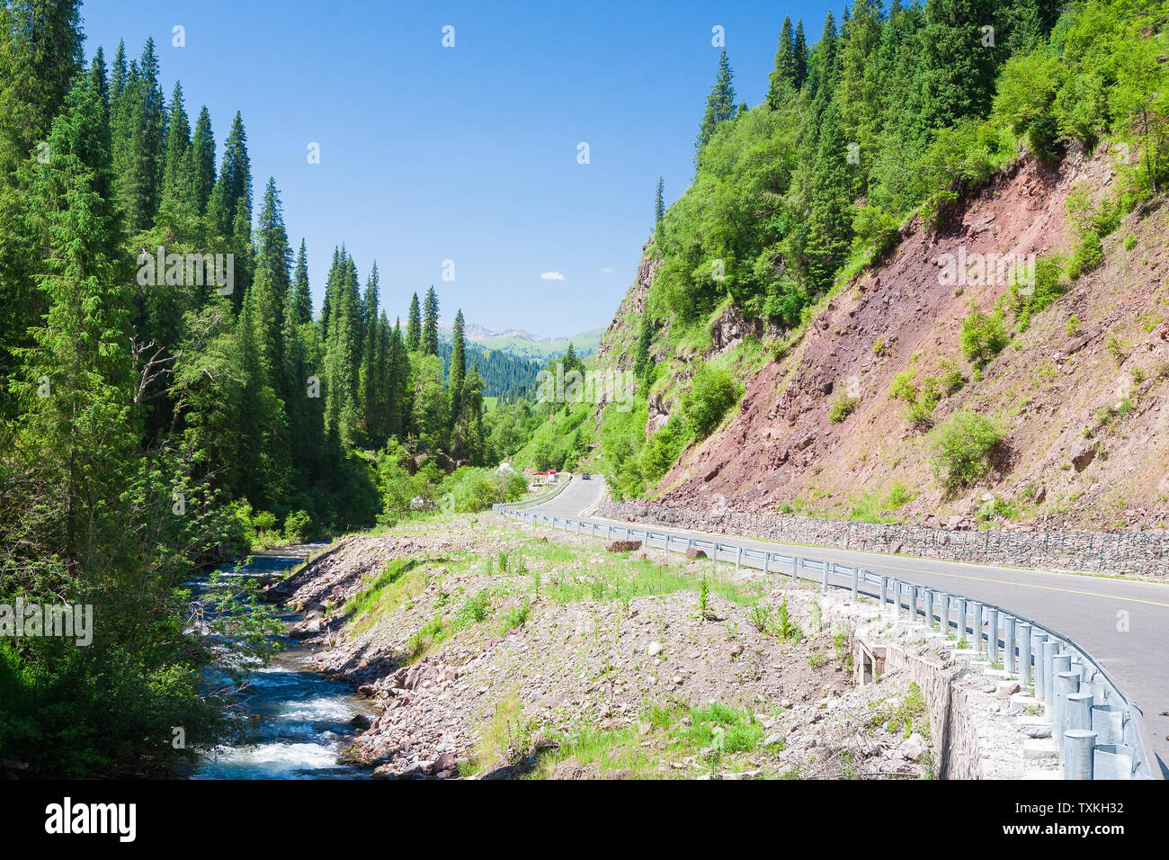 Doku road en été Banque D'Images