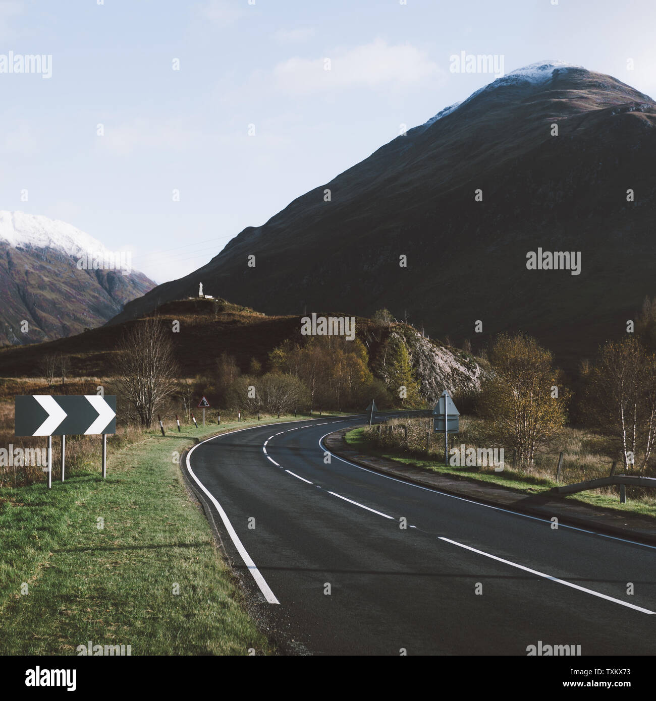 Les routes écossaises. Banque D'Images